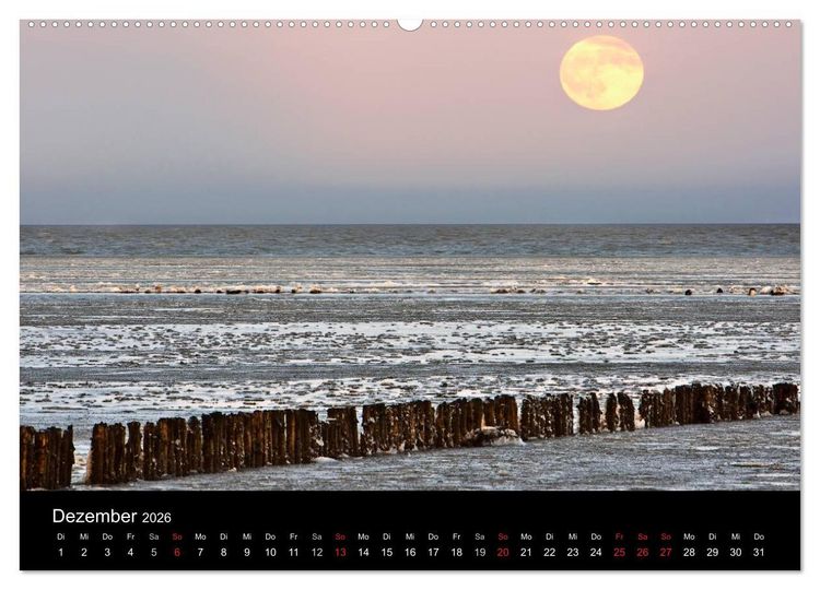 Produktbild: Sylt-Abende - Fotografien von Beate Zoellner (hochwertiger Premium Wandkalender 2026 DIN A2 quer), Kunstdruck in Hochglanz