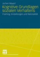 Produktbild: Kognitive Grundlagen sozialen Verhaltens