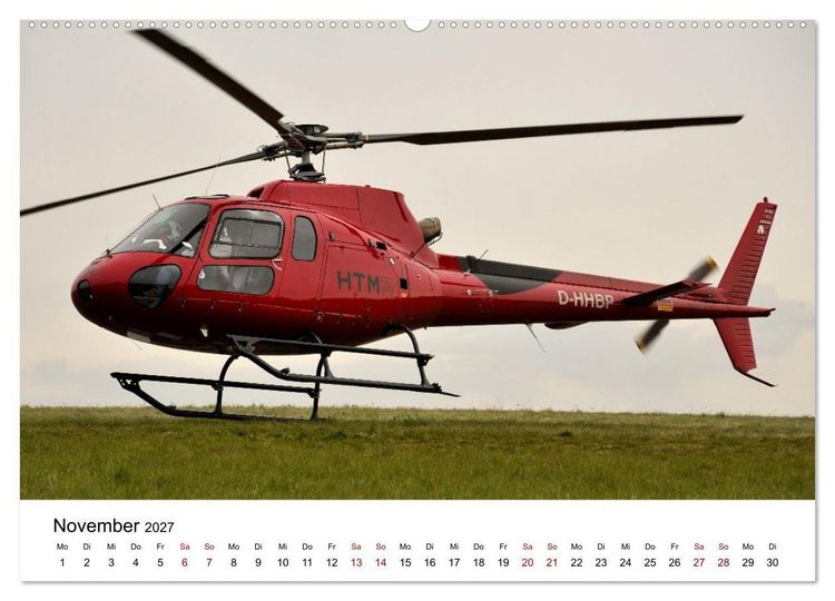 Produktbild: Hubschrauberdynamik in allen Facetten (hochwertiger Premium Wandkalender 2027 DIN A2 quer), Kunstdruck in Hochglanz