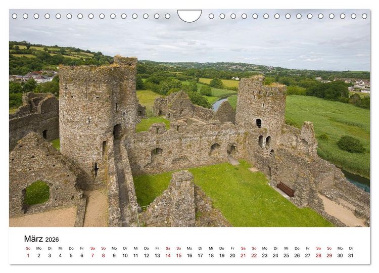 Produktbild: Wales Land der Sehensw&uuml;rdigkeiten, Landschaften und Natur (Wandkalender 2026 DIN A4 quer), CALVENDO Monatskalender