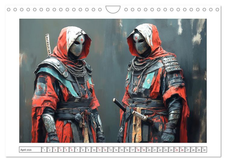 Produktbild: Mein Samurai (Wandkalender 2026 DIN A4 quer), CALVENDO Monatskalender