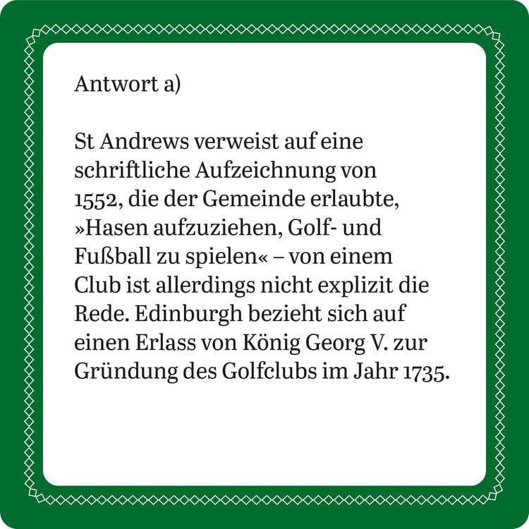 Produktbild: Das Golf-Quiz (Neuauflage)