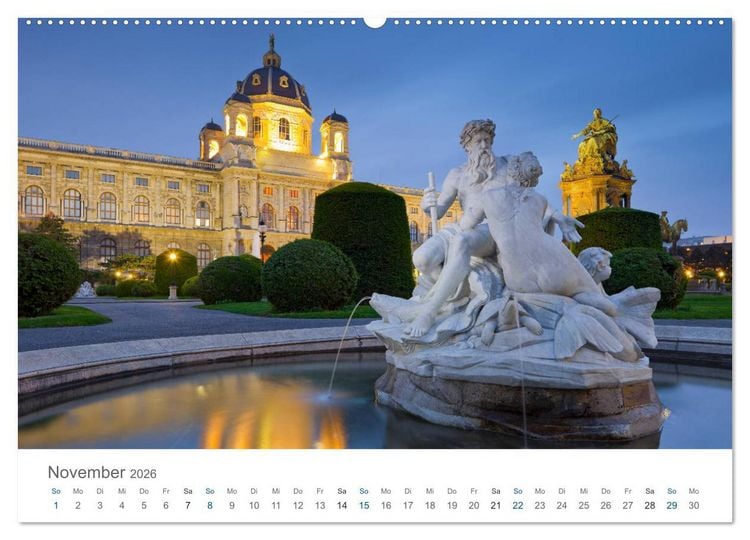 Produktbild: Traumhaftes Wien 2026 (hochwertiger Premium Wandkalender 2026 DIN A2 quer), Kunstdruck in Hochglanz