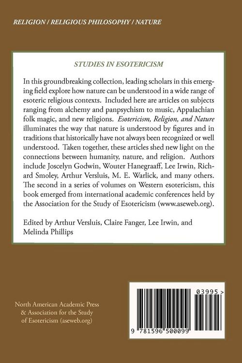 Produktbild: Esotericism, Religion, and Nature