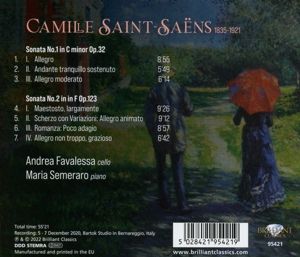 Produktbild: Saint-Saens:Cello Sonatas