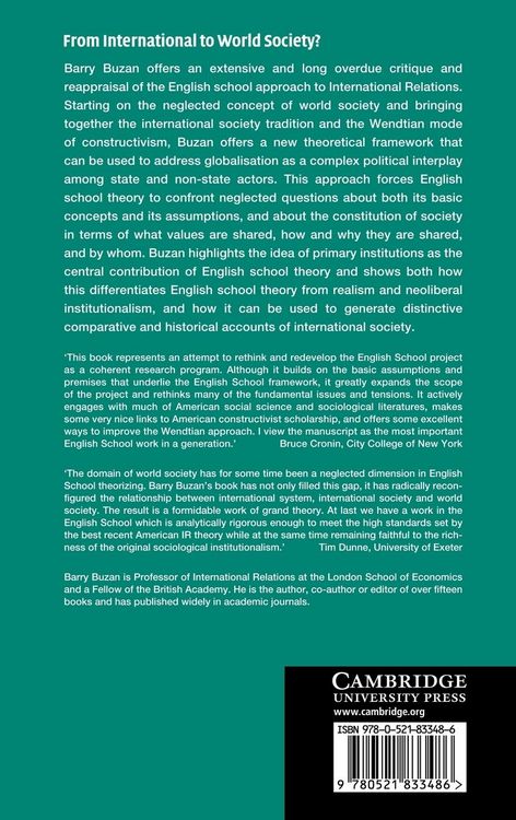 Produktbild: From International to World Society?