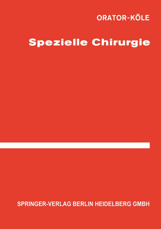 Produktbild: Spezielle Chirurgie