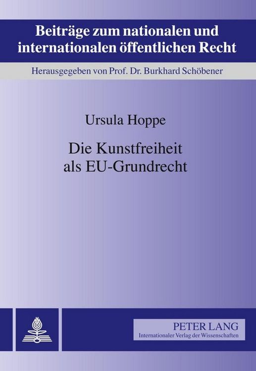 Produktbild: Die Kunstfreiheit als EU-Grundrecht
