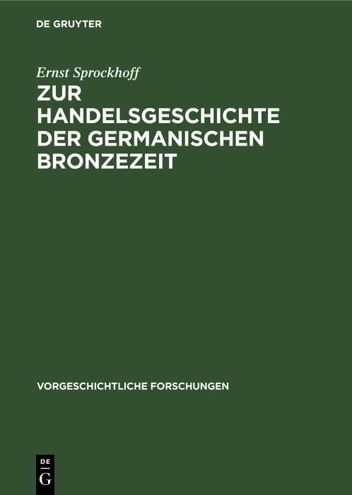 Produktbild: Zur Handelsgeschichte der germanischen Bronzezeit