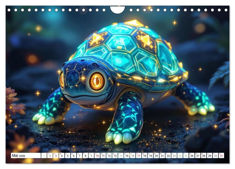 Produktbild: Leuchtende Tierbabys (Wandkalender 2026 DIN A4 quer), CALVENDO Monatskalender