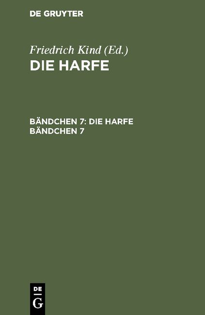 Produktbild: Die Harfe. B&auml;ndchen 7