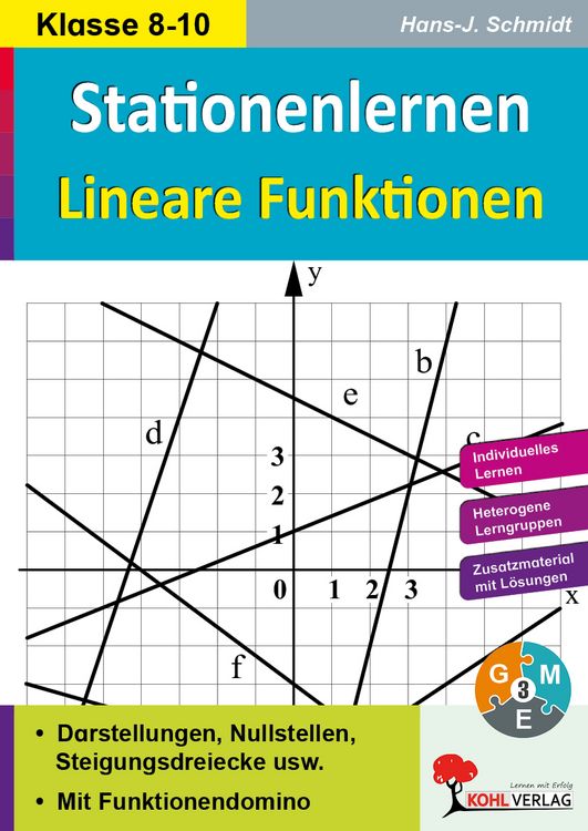Produktbild: Stationenlernen Lineare Funktionen