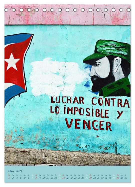 Produktbild: CUBAN GRAFITTI (Tischkalender 2026 DIN A5 hoch), CALVENDO Monatskalender