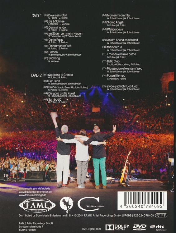 Produktbild: Schmidbauer Pollina K&auml;lberer - Grande Finale/Live in der Arena di Verona [2 DVDs]