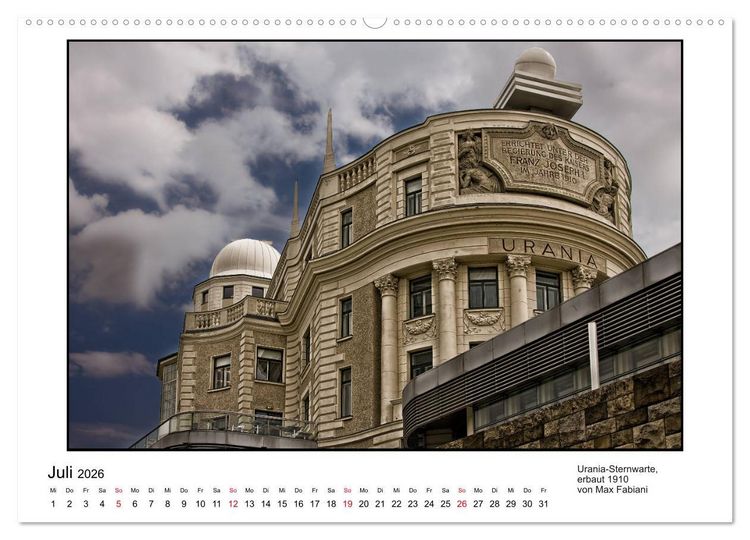 Produktbild: Jugendstil-Baukunst in Wien (hochwertiger Premium Wandkalender 2026 DIN A2 quer), Kunstdruck in Hochglanz