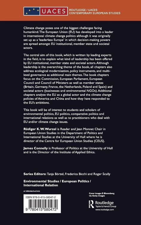 Produktbild: The European Union as a Leader in International Climate Change Politics