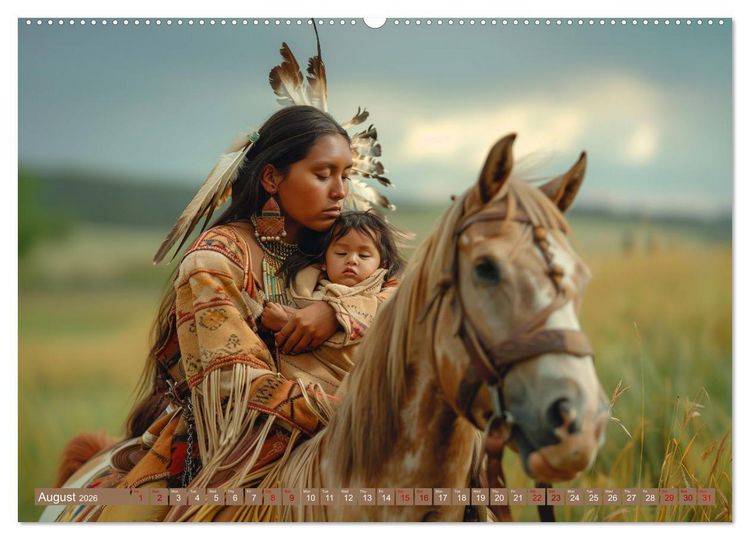 Produktbild: Native American Soul (High Quality Premium Wall Calendar 2026 DIN A2 landscape),CALVENDO 12 Month Wall Calendar