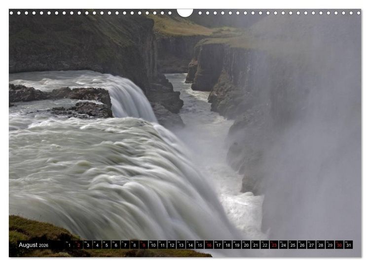 Produktbild: Wasserf&auml;lle Islands (Wandkalender 2026 DIN A3 quer), CALVENDO Monatskalender
