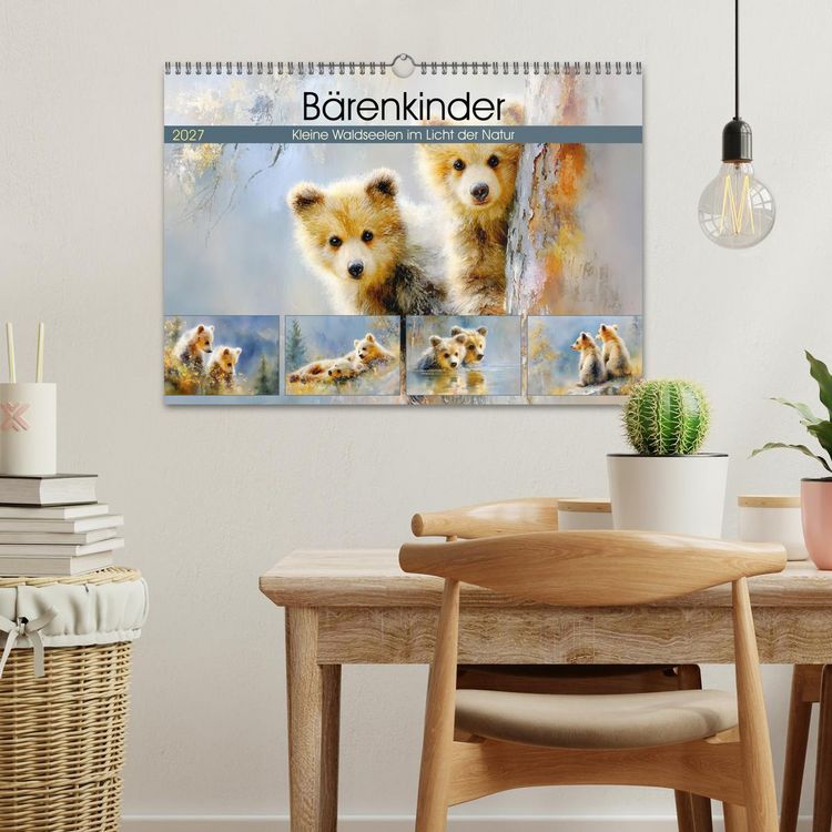 Produktbild: B&auml;renkinder. Kleine Waldseelen im Licht der Natur (Wandkalender 2027 DIN A3 quer), CALVENDO Monatskalender