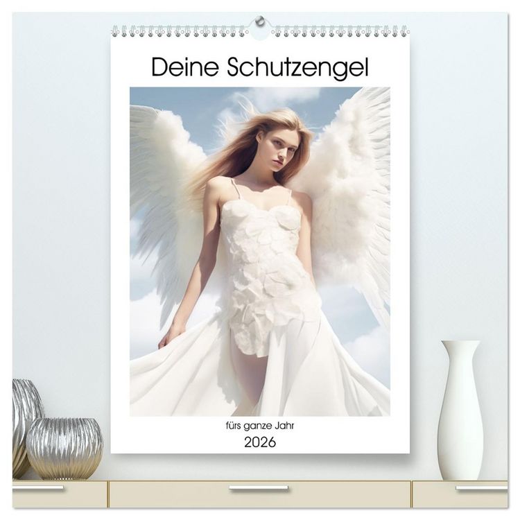 Produktbild: Deine Schutzengel f&uuml;rs ganze Jahr (hochwertiger Premium Wandkalender 2026 DIN A2 hoch), Kunstdruck in Hochglanz