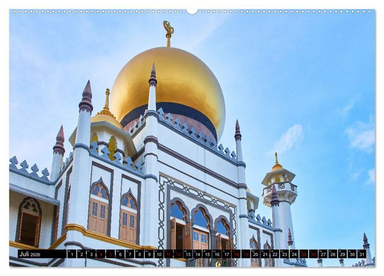 Produktbild: Singapur - Tradition trifft Moderne (Wandkalender 2026 DIN A2 quer), CALVENDO Monatskalender
