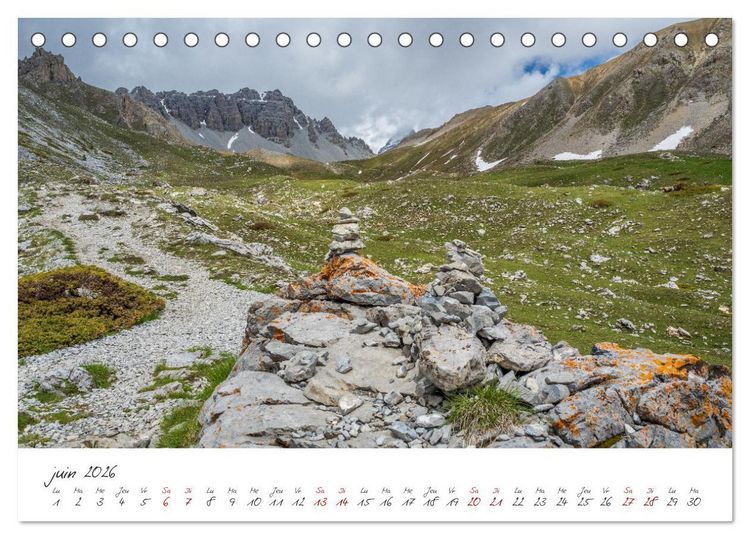 Produktbild: Le col de l'Izoard sur la route des Grandes Alpes (Calendrier de bureau 2026 DIN A5 vertical), CALVENDO calendrier mensuel