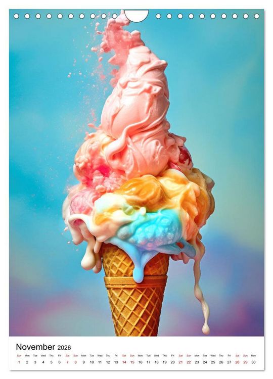 Produktbild: Iced Euphoria (Wall Calendar 2026 DIN A4 portrait), CALVENDO 12 Month Wall Calendar