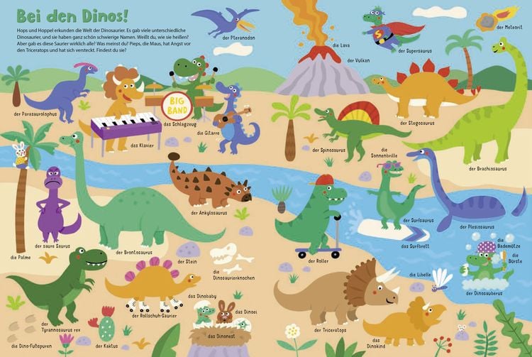 Produktbild: Dinos, Feen und Weltraumhelden: Mein kunterbuntes Bildw&ouml;rterbuch