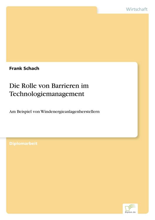 Produktbild: Die Rolle von Barrieren im Technologiemanagement