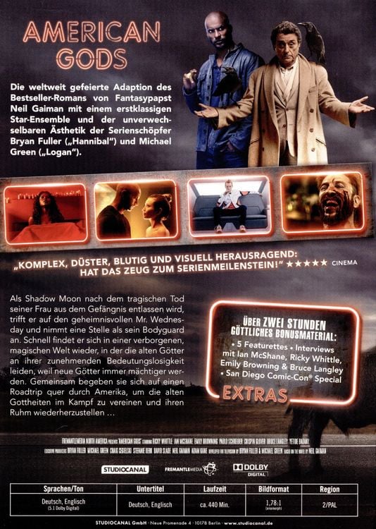 Produktbild: American Gods - 1. Staffel [4 DVDs]
