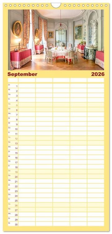 Produktbild: Familienplaner 2026 - F&uuml;rstliche K&uuml;chen und Tafeln mit 5 Spalten (Wandkalender, 21 x 45 cm) CALVENDO