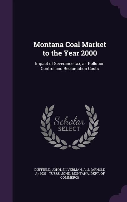 Produktbild: Montana Coal Market to the Year 2000
