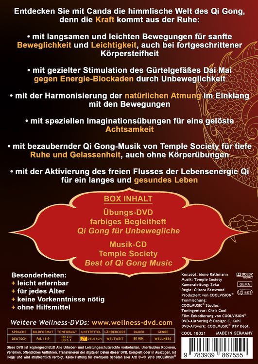 Produktbild: Qi Gong Box - Set inklusive Anf&auml;nger-DVD, &Uuml;bungsheft (+ Musik-CD)