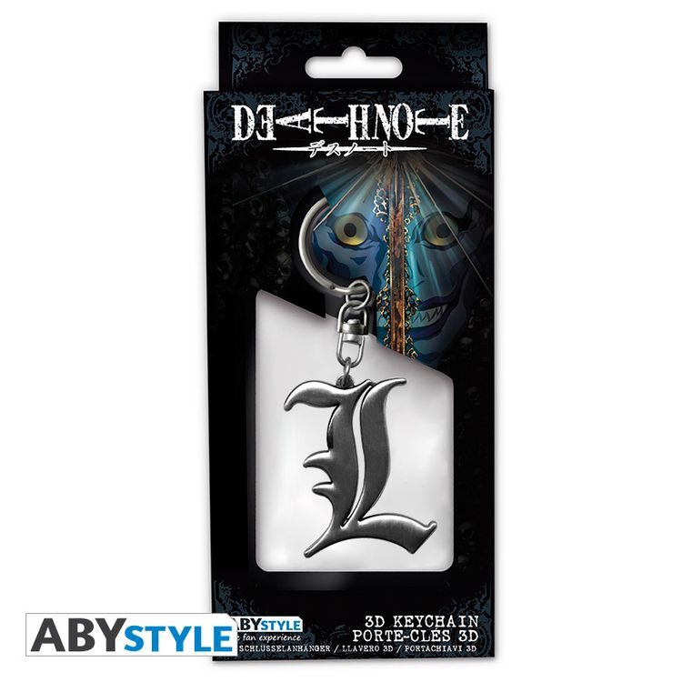 Produktbild: DEATH NOTE - Keychain 3D L Symbol