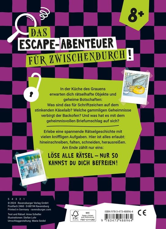 Produktbild: Ravensburger Escape R&auml;tsel - K&uuml;che des Grauens