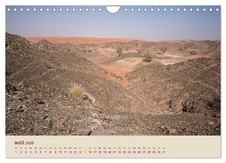 Produktbild: Entre pierres et sable (Calendrier mural 2026 DIN A4 vertical), CALVENDO calendrier mensuel