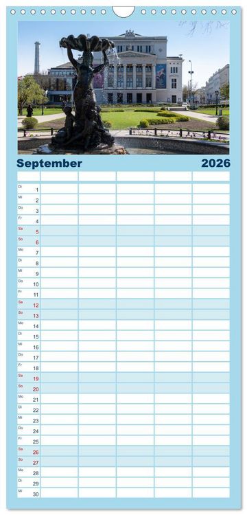 Produktbild: Familienplaner 2026 - Riga - Paris des Ostens mit 5 Spalten (Wandkalender, 21 x 45 cm) CALVENDO