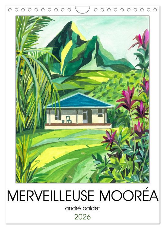 Produktbild: MERVEILLEUSE MOOR&Eacute;A (Calendrier mural 2026 DIN A4 horizontal), CALVENDO calendrier mensuel