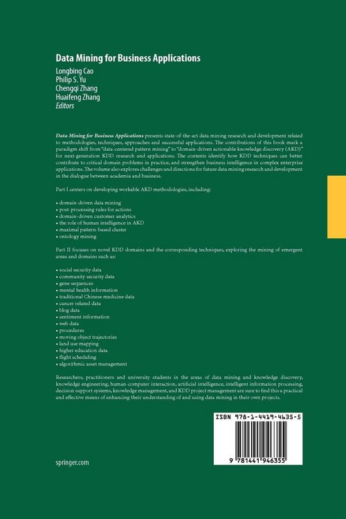 Produktbild: Data Mining for Business Applications