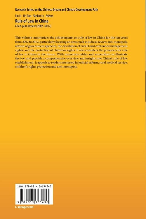 Produktbild: Rule of Law in China