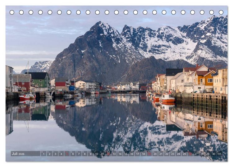 Produktbild: Lofoten - From Dusk Till Dawn (Tischkalender 2026 DIN A5 quer), CALVENDO Monatskalender