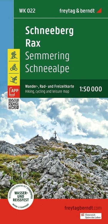 Produktbild: Freytag & berndt Wanderkarte WK 022 Schneeberg - Rax, Semmering - Schneealpe 1:50.000