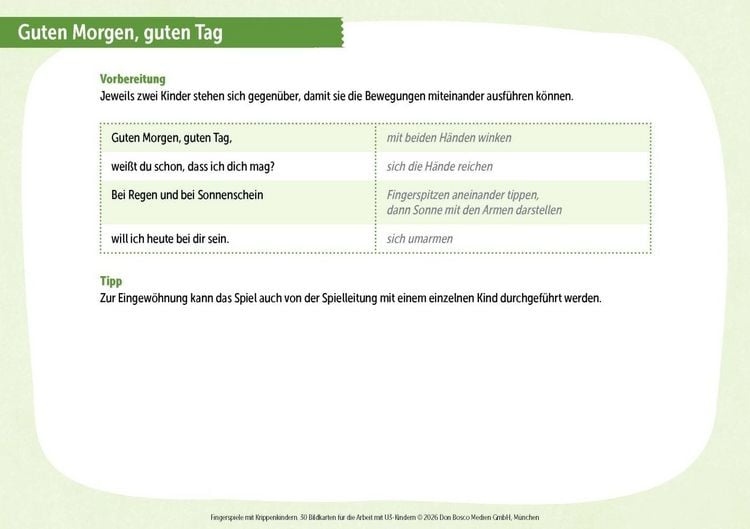 Produktbild: Fingerspiele mit Krippenkindern