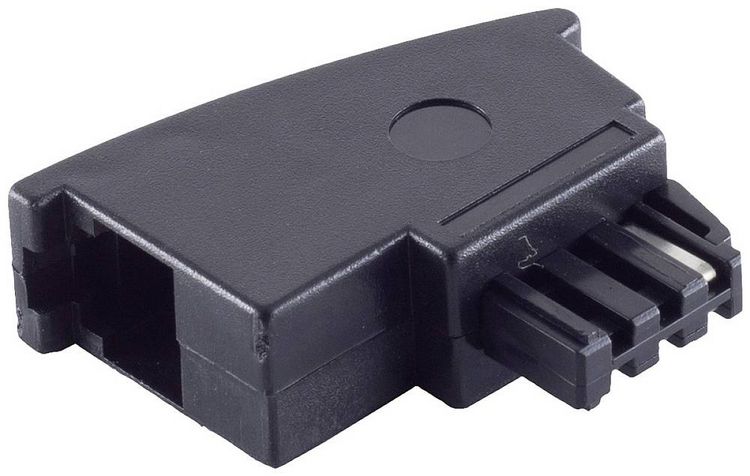 Produktbild: Shiverpeaks Telefon (analog) Adapter [1x TAE-F-Stecker - 1x RJ11-Buchse 6p4c] Schwarz