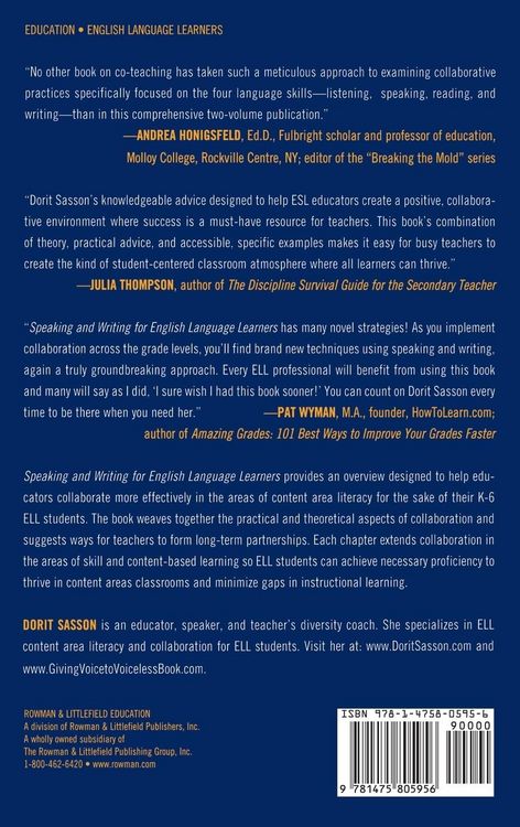 Produktbild: Speaking and Writing for English Language Learners