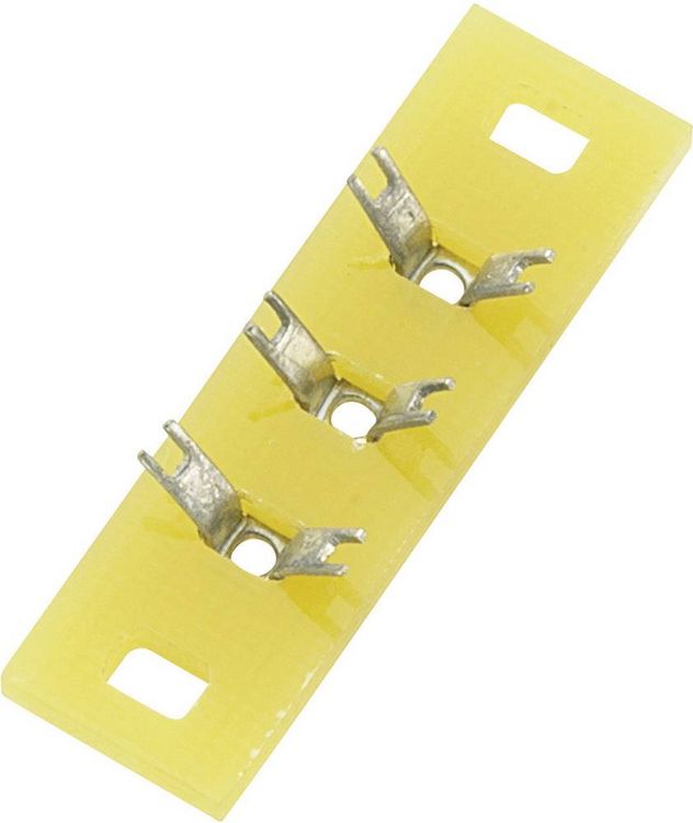 Produktbild: TRU COMPONENTS L&ouml;tleiste einreihig Polzahl Gesamt 3 Epoxyd (L x B x H) 30 x 9 x 1.5mm 1St.