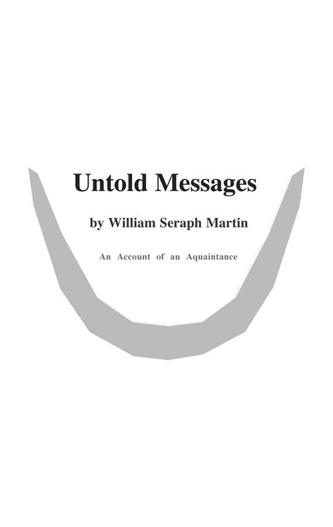 Produktbild: Untold Messages