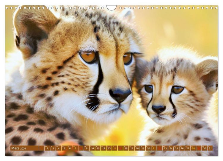 Produktbild: Tierkinder Afrikas - Entdecke ihre zauberhafte Welt (Wandkalender 2026 DIN A3 quer), CALVENDO Monatskalender