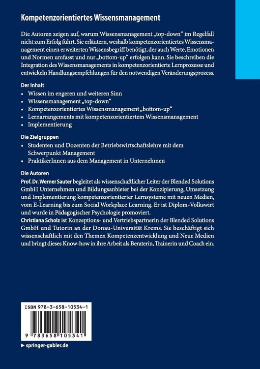 Produktbild: Kompetenzorientiertes Wissensmanagement