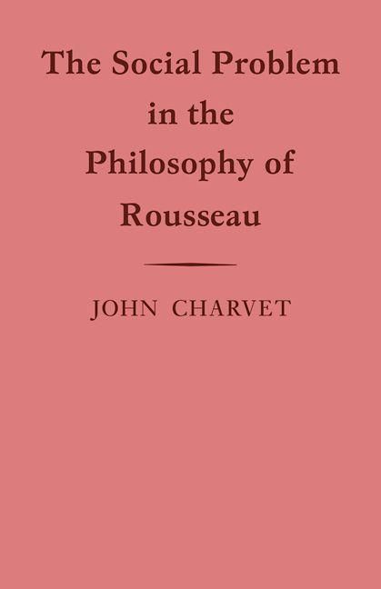 Produktbild: The Social Problem in the Philosophy of Rousseau